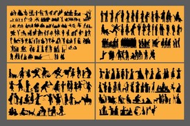 十八世纪欧洲人物剪影系列