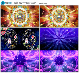 锦绣中华民族舞 舞台背景视频