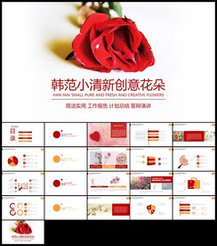 简约小清新创意韩范年终总结计划