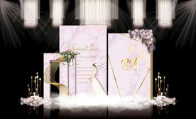 粉色大理石主题婚礼