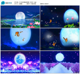 月之花语 舞蹈舞台背景视频成品