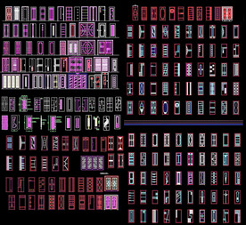 CAD门图库