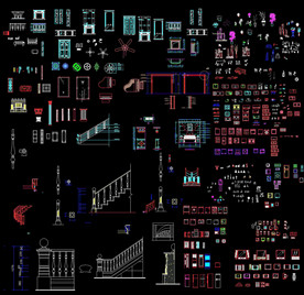 CAD图库室内装饰品