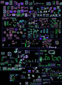 室内CAD平面图库