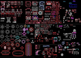 CAD家具立面平面素材