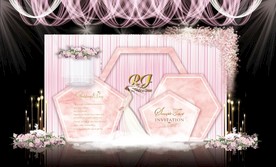 粉色系主题婚礼