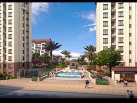 小区入口景观图