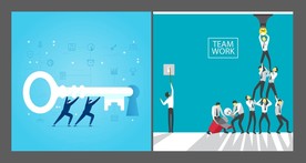矢量团队合作精神概念设计