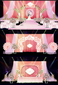 浪漫公主风粉色婚礼效果图