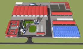 项目拌和站经理部水稳站钢筋料场