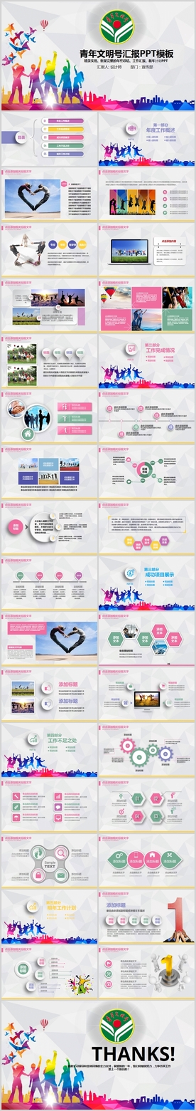 正青春创建青年文明号汇报PPT