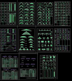 欧式装饰线脚图库