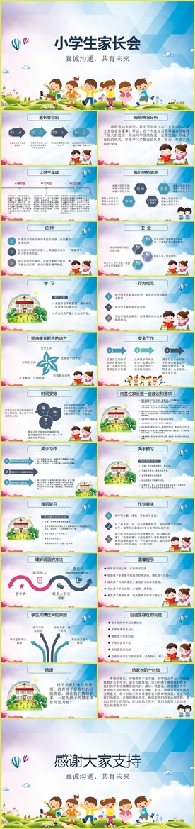 小学生家长会优秀课件