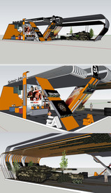 游戏展台草图大师SU模型