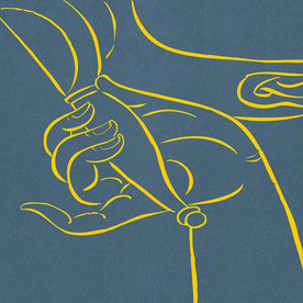 原创佛手莲花玄关背景墙背景画