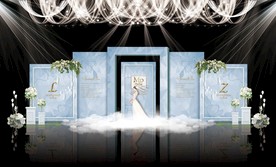 蓝色大理石婚礼