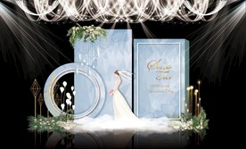 蓝色大理石婚礼