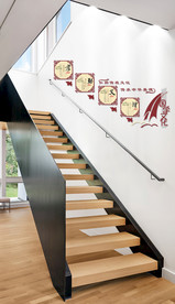 校园楼梯文化墙