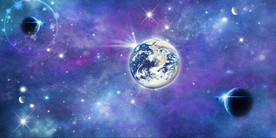 科幻星空背景墙