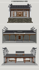 徽派风格传统戏台