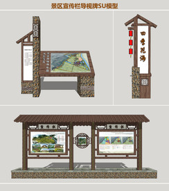 景区宣传栏导视牌