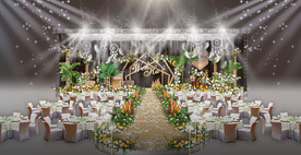 田园森系婚礼仪式区