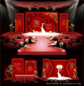 红色系婚礼