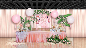 粉色火烈鸟签到区