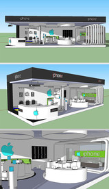 科技公司展厅草图大师SU模型