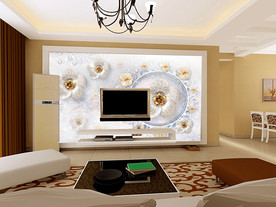 简约大气 壁画 背景墙