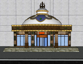 SKP SU 蒙古族门头 牌匾