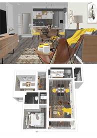 现代家装SU模型