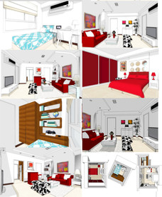 简洁家居设计SU模型