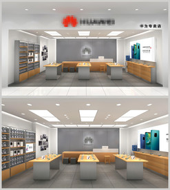 手机店手机专卖店效果图3d模型