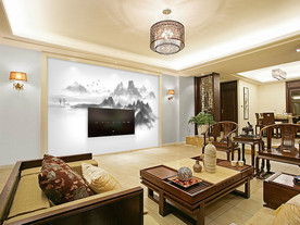 电视墙 电视背景墙 背景墙画