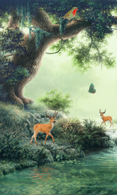 油画森林 油画装饰画