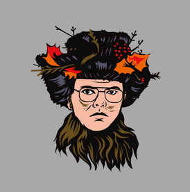 卡通男性头像 矢量图