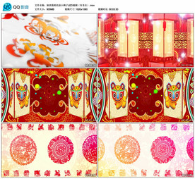 小辫甩三甩 舞蹈舞台背景视频