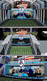 直播室演播室舞台草图SU模型