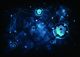 网络安全概念AI矢量素材