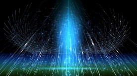 绚丽唯美水晶翅膀上升LED舞台