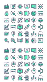 超多通用科技图标icons打包