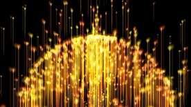 超清金色粒子光线颁奖活动舞台