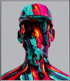 酒店娱乐场所抽象艺术油画背景墙