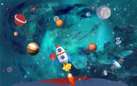 儿童房壁画 儿童背景墙