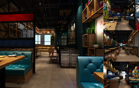 烤肉店模型及效果图