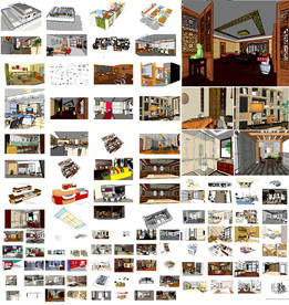 中式家居设计SU模型