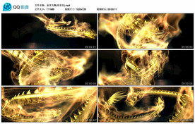 金龙飞舞 舞台背景视频素材