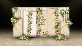 香槟色婚礼留影区