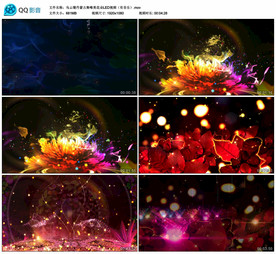 乌云珊丹蒙古舞唯美舞台背景视频